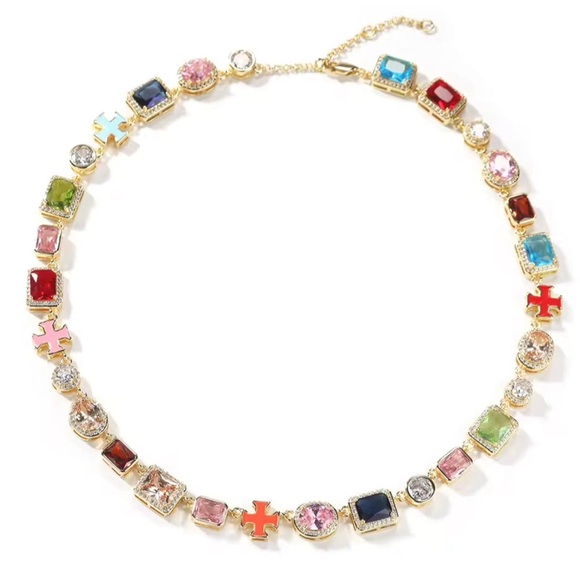 Colorful Gemstone Necklace - Picture 4 of 6